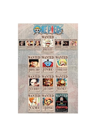 Cantex Tech One Piece Card Game Booster Wanted Poster Hazine Sandığı 4 Paket