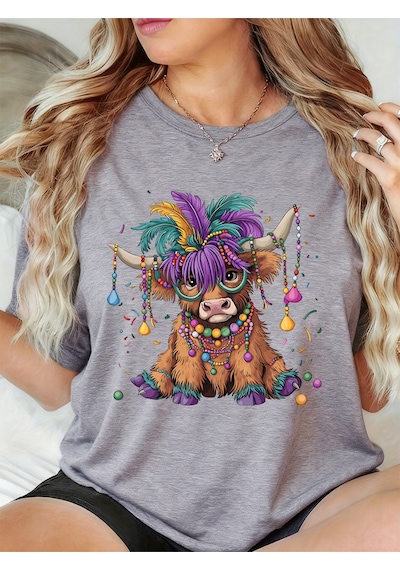 Noıssey Urban Pop Graphic Kadın Tişört Koleksiyonukod 5398 Gri
