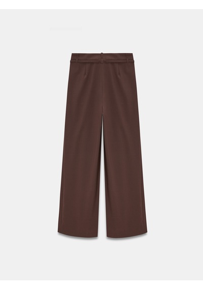Dilvin 72665 İnce Kemerli Pantolon-kahve