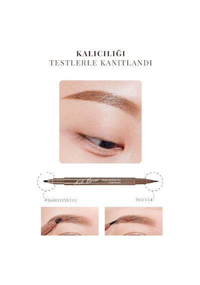 Clio Kill Brow Dual Tattoo Pen Set 02 Light Brown