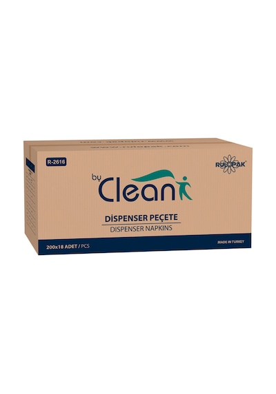 Rulopak By Clean Dispenser Peçete 200 Yaprak 18'Li Paket