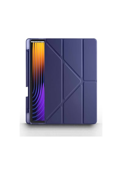 Xiaomi Pad 7 Pro / Pad 7 Kılıf Katlanır Kalem Bölmeli Silikon Standlı Uyku Modlu Akıllı Kapak Kapaklı Kılıf