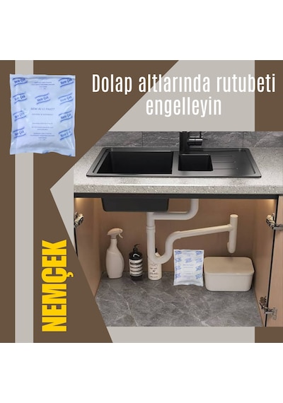 Nemçek Nem Alıcı Tutucu Rutubet Giderici Önleyici Korozyon Önleyici Koku Giderici 250 GR X (5 Paket)