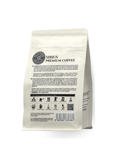 Sirius Premium Filtre Kahve House Blend 250 Gr - Öğütülmüş Aeropress