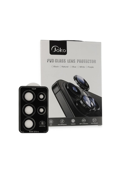Joko Samsung Galaxy Uyumlu  S23 Ultra Pvd Metal Kamera Lens - Siyah