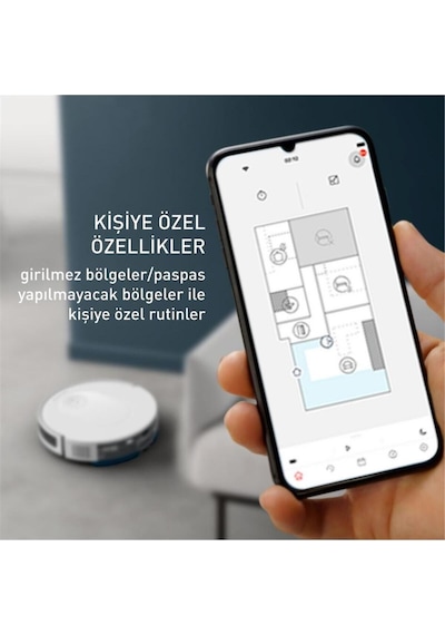Tefal RG8477 X-Plorer Series 70 Mop Özellikli Akıllı Robot Süpürge Beyaz