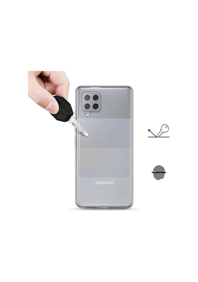 Galaxy M22 Kılıf Zore Şeffaf Ince Ve Esnek Süper Silikon Kılıf Renksiz