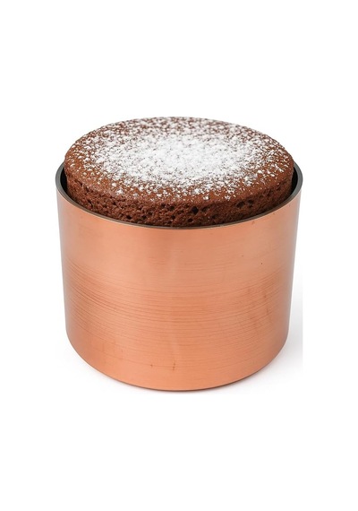 El Yapımı Bakır Sütlaç Ve Sufle Kabı, Modern Tasarım, 8x6 Cm, 1.5 Mm Kalınlık Diğer