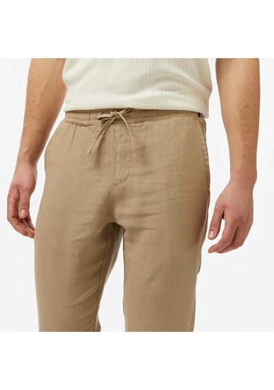 Nautica Erkek Bej Jogger Keten Pantolon Düz P55116t Bej