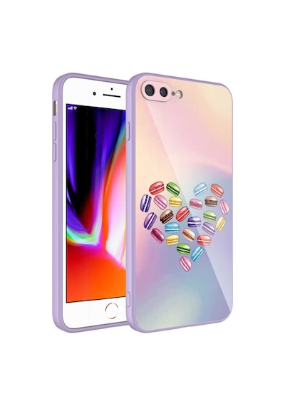 Apple iPhone Uyumlu 7 Plus Kılıf Kamera Korumalı Desenli Sert Silikon Epoksi Kapak - No1 NO1 No1