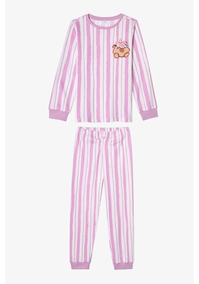 Penti Kız Çocuk Capy Community Pamuklu Uzun Kollu 2li Pijama Takımı Çok Renkli Penti Kız Çocuk Capy Community Pamuklu Uzun Kollu 2li Pijama Takımı Çok Renkli