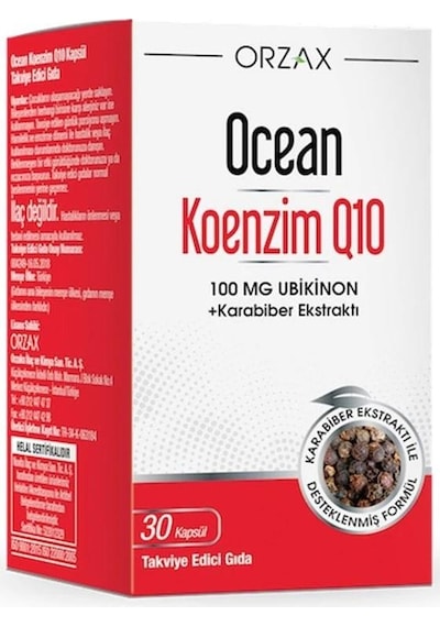 Ocean Koenzim Q10 Takviye Edici Gıda 30 Kapsül