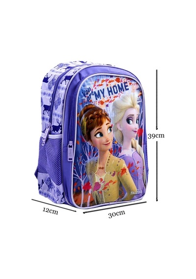 Disney Frozen Iı Lisanslı İlkokul Çantası 2 Bölmeli Ve Beslenme Çantası Mor