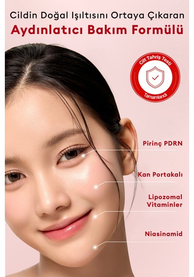 Cilde Dolgun Işıltılı Cam Cilt Görünümü Sunan Aydınlatıcı Serum Telse Red Orange Pdrn Boost Serum