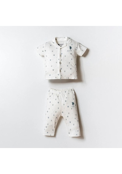 U.S. Polo Assn. U.s. Polo Assn Gömlek Pijama Takımı 2852 Beyaz