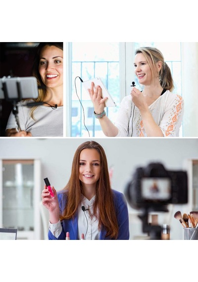 By-m1 Akıllı Telefon Ve Canon/nikon Kamera İçin 3,5 Mm Lavalier-mikrofon, Siyah, Kullanma Kılavuzu İngilizce Dil