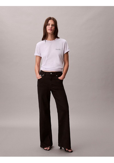 Calvin Klein Kadın Classic Grafik T-shirt-12870 Beyaz