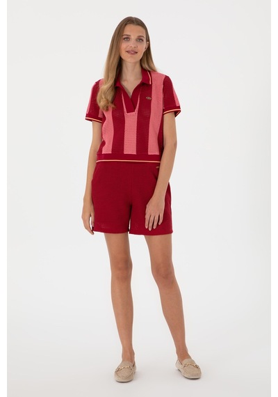 U.S. Polo Assn. Us. Polo Assn. Kadın Şort Bordo