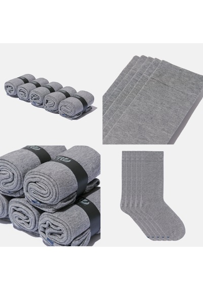 Dikişsiz Bambu Çorap Açık Gri Bambu Renk Erkek Çorap Kutulu 5 Çift Premium Uzun Çorap Soket Çorap Mix