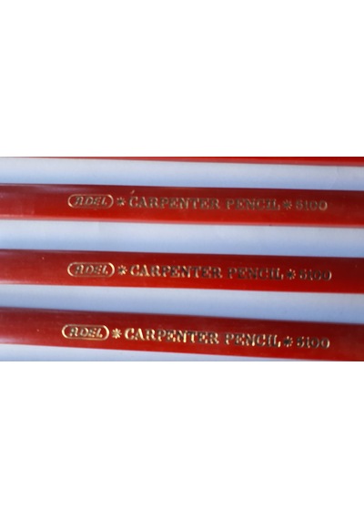 Marangoz Kalemi Kalın 1.2 Cmx 0,6 Cmx0,4 Cmx17.5 Cm Adel Marka 9 Adetli Paket Diğer