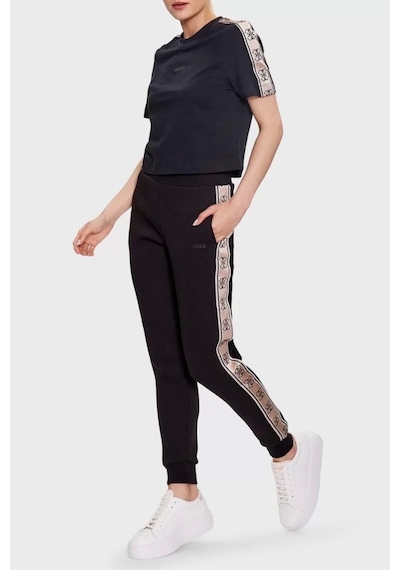 Guess Kadın Yan Logolu Jogger Pantolon Siyah