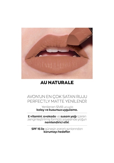 Avon Glimmerstick Dudak Kalemi Nude + Ultra Mat Ruj Au Naturale
