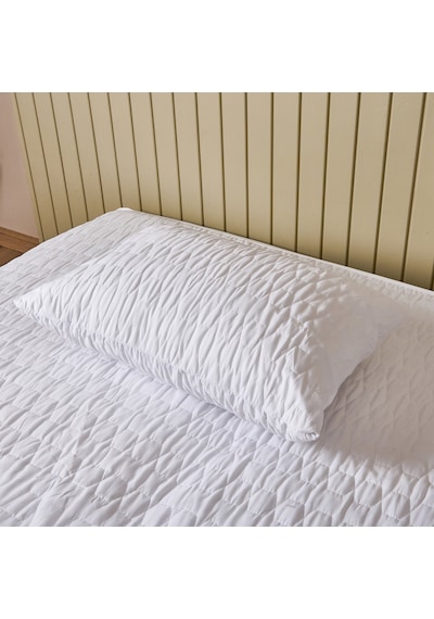 Soft Sıvı Geçirmez Kapitoneli Yastık Alezi - Beyaz - 50x70 Cm Çok Renkli
