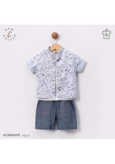 Babydoll 2li Takım Cumino Mavi