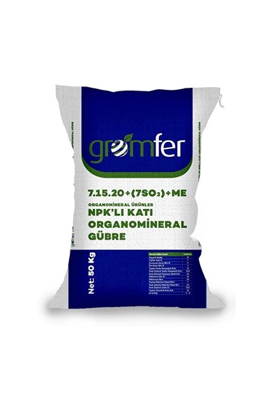 7.15.20+7 So3 Organomineral Gübre 50 KG