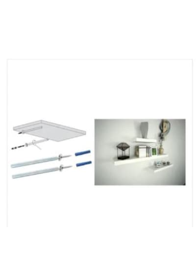Beyaz Duvar Rafı Mdflam Parça Raf Uçan Raf 50 X 20
