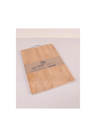 Bambu Ekmek Kesme Tahtası 36x26x1,8 Cm Açık Ceviz
