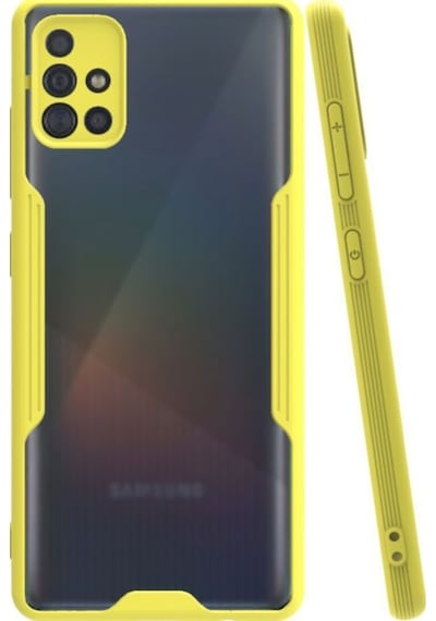Samsung Galaxy A51 ile Uyumlu Kapak Colorful Kamera Korumalı Silikon Kılıf