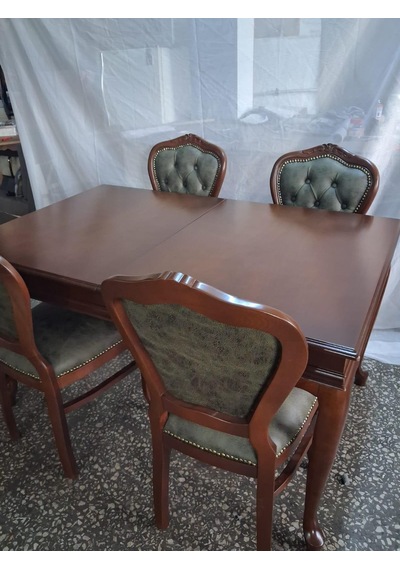 Masa Sandalye 90615 Klasik Model Kayın Aslan Ayak Oymalı Ceviz Orta Açılır Masa Kahverengi Masa Sandalye 90615 Klasik Model Kayın Aslan Ayak Oymalı Ceviz Orta Açılır Masa Kahverengi