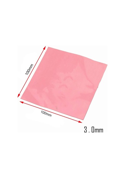 Wozlo 3 0mm 100x100mm Chipset Soğutucu Termal Pad Cep Telefonu Notebook Ps4 Ps5 Pembe 9w/m K