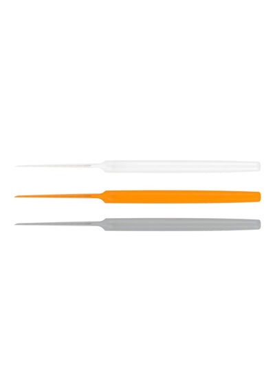 Fiskars Fruehstuecksmesser 3 Parça, Toplam Uzunluk: 22 Cm, Plastik, Beyaz/turuncu/gri, Fonksiyonel Form, 1016121 Diğer