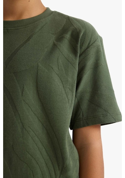 Defacto Erkek Çocuk Regular Fit Bisiklet Yaka Kısa Kollu Tişört G6732a826smgn563 Yeşil-gn563