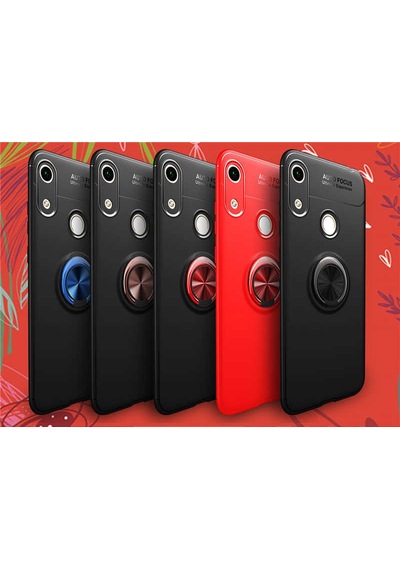 Huawei Honor 8a Kılıf Zore Ravel Silikon Kapak Mavi
