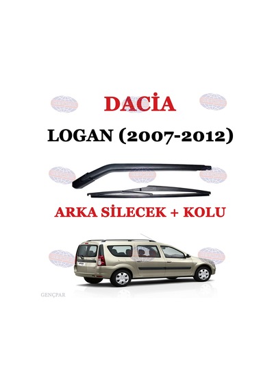 Dacia Logan Arka Silecek Kolu+Silecek Süpürgesi