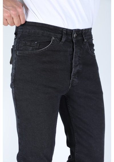 Myrab Denim Regular Kalıp Duman Renk Erkek Kot Pantolonu Gri