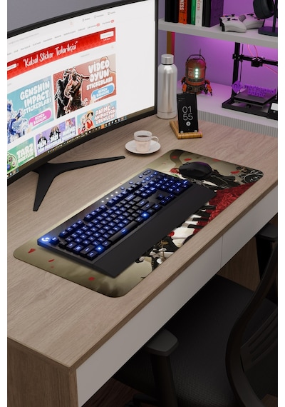 Death Parade Anime V1 - 70x30 Xl Gaming Kauçuk Kaymaz Taban Mouse Pad Fare Altlığı