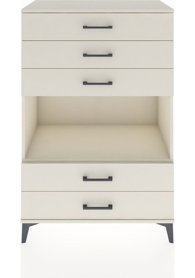 Hyperion Dolap Tek Raflı 5 Çekmeceli 88x44x134 Aytaşı-aytaşı Aytası