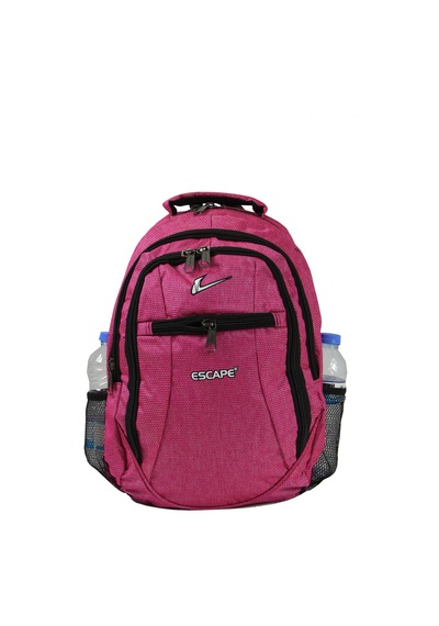 Escape Esc 307 Çizgili Polyester Kumaş Sırt Çantası Pembe