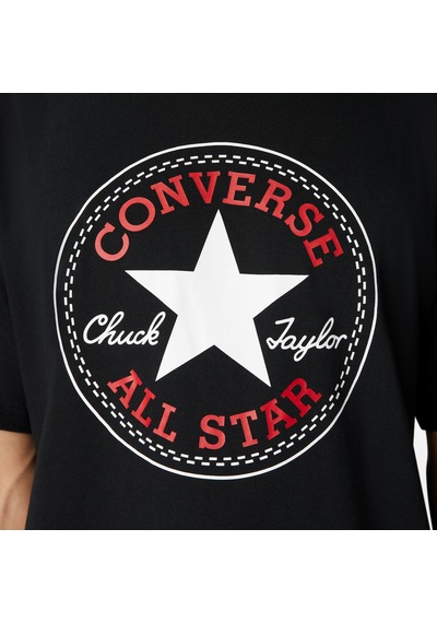 Converse Go-to All Star Patch Logo Unisex Siyah T-shirt