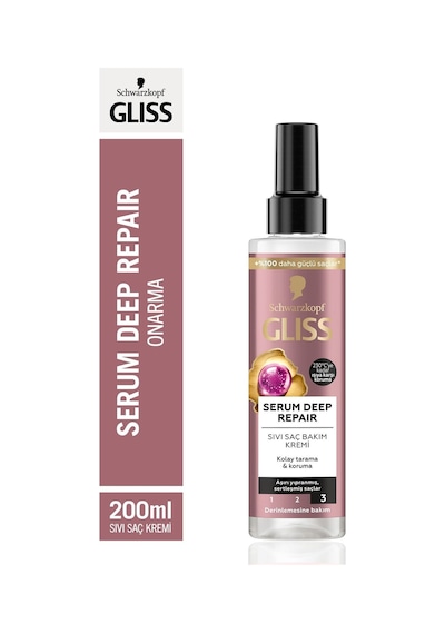 Schwarzkopf Gliss Serum Deep Repair Sıvı Saç Kremi 200 Ml 3838824421599-196