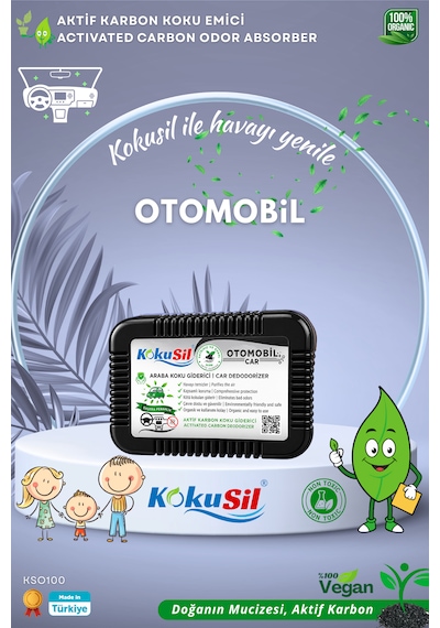 Kokusil Otomobil, Araba, Oto Ve Kamyon Koku Giderici Koku Emici Siyah