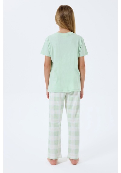 Rolypoly Kız Çocuk Yeşil Pijama Takım Rp3808-c-v2 Yeşil