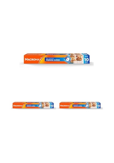 Kesilmiş Pişirme Kağıdı 10 Adet Standart Fırın Tepsisi Boyutu 42x37 Cm 3lü Paket Diğer