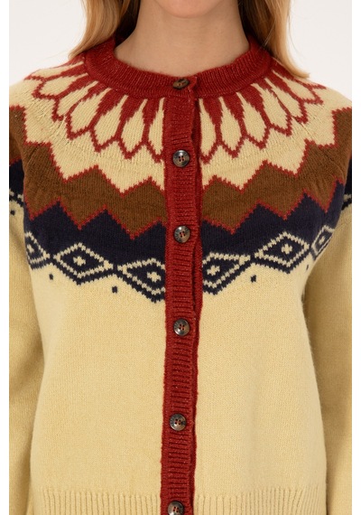 U.s. Polo Assn. Kadın Vanilya Hırka Triko 50310054-vr110 Vanilya