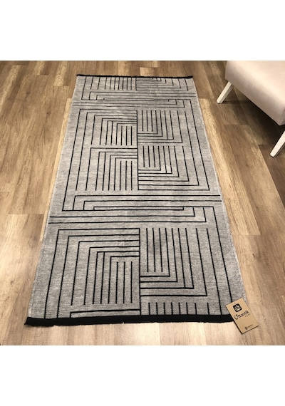 Hoom Rugs Prestij Eko 339 Açık Gri Dekoratif Yıkanabilir Kilim