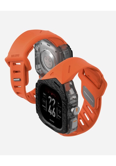 A01 Apple Watch Ultra 1/2 Uyumlu Kılıf Ve Kordon Karbon Fiber Kapak Fkm Kordon